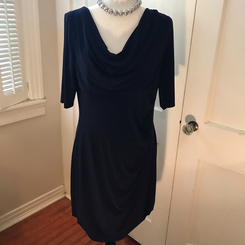Lauren by RL navy dress size 16